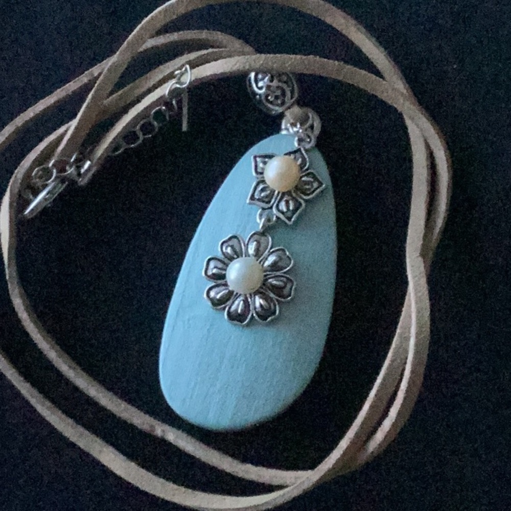 🦪 Vantel Pearls Blue Bohemian Necklace N5925